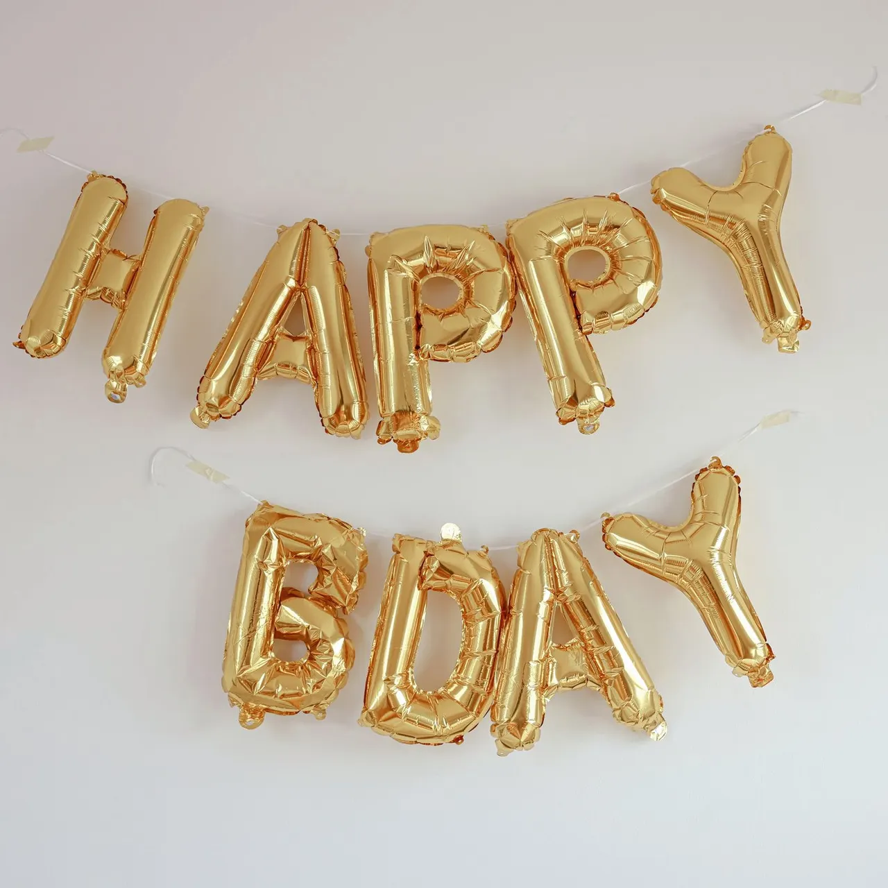 حروف HAPPY BIRTHDAY بالونات معدنية (٤٠ سم)