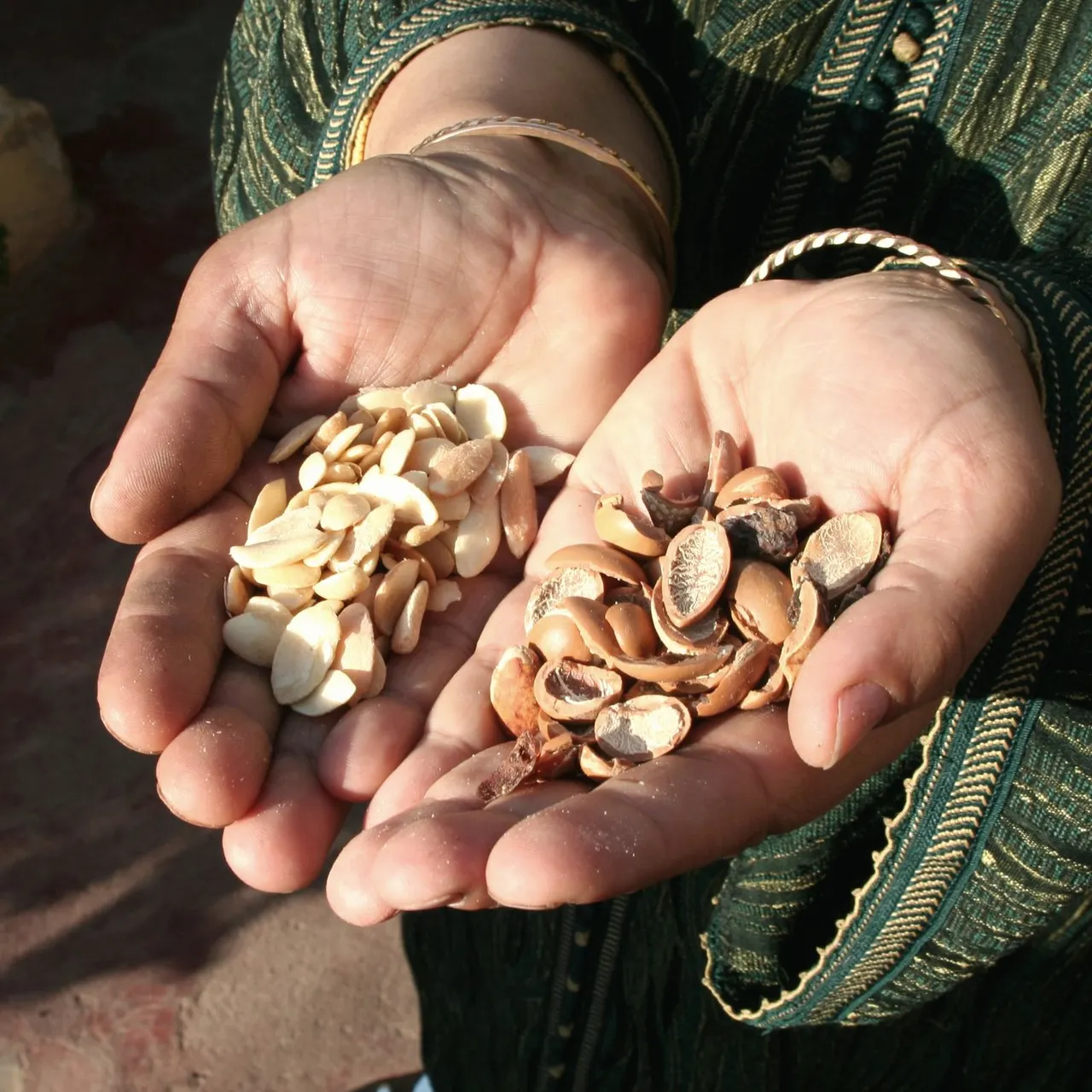زيت الأرغان المغربي المعصور على البارد