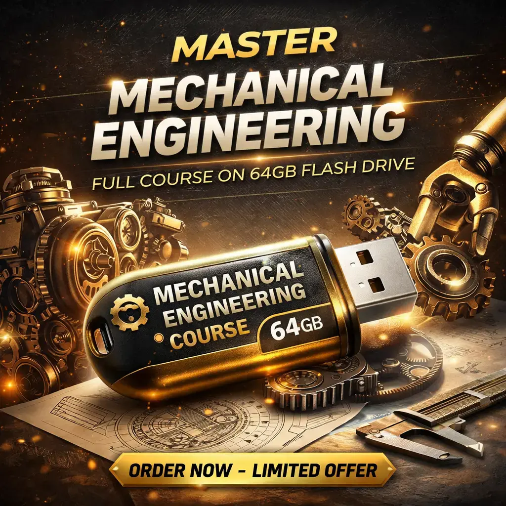 فلاشة مهندس الميكانيكا 64 جيجا – كورسات شاملة