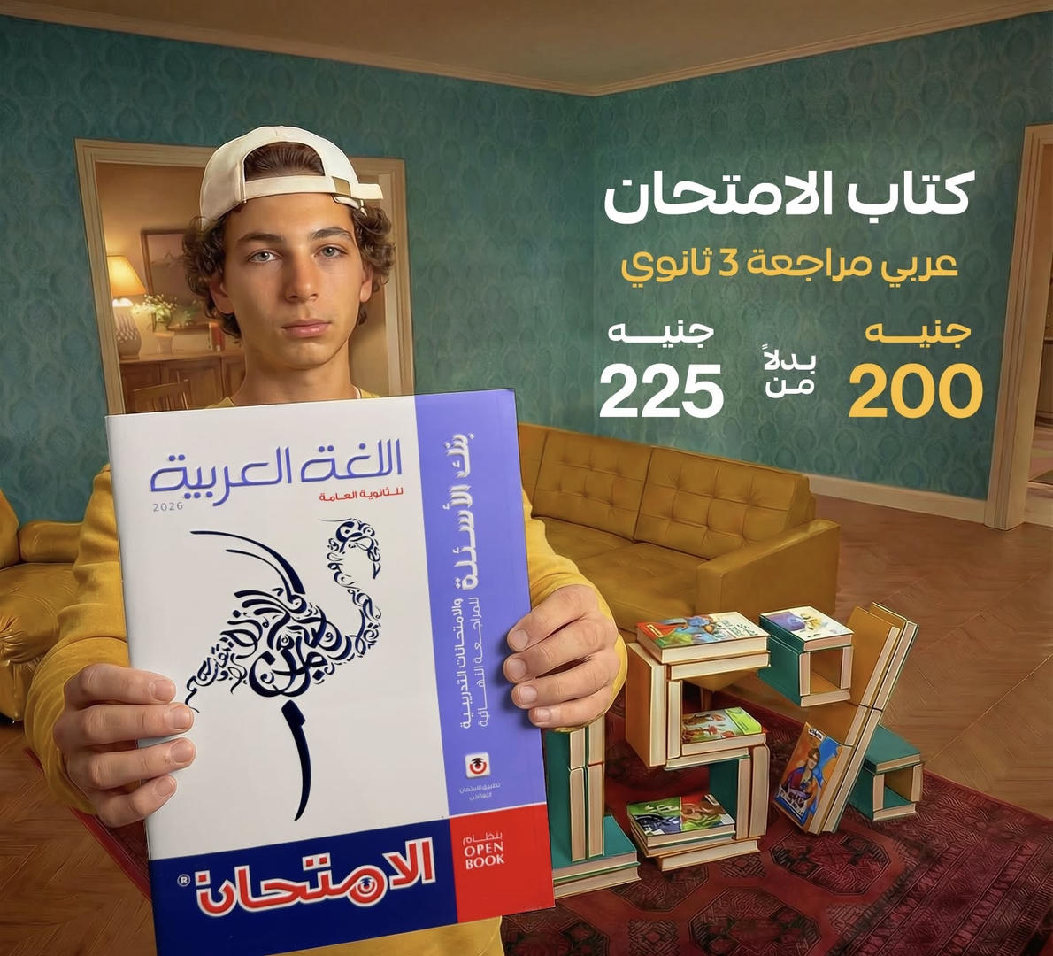 الامتحان اللغة العربية بنك الاسئله الصف الثالث الثانوي 2026