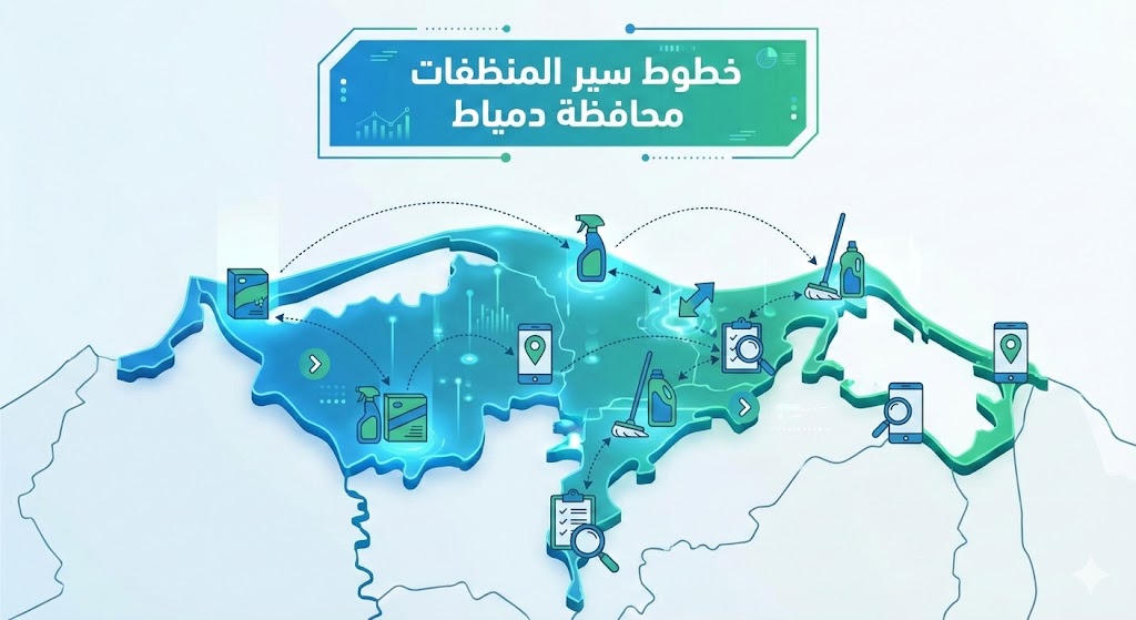 خط سير دمياط ( منظفات )