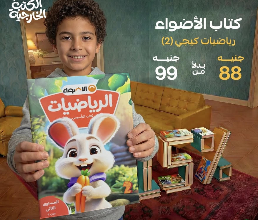كتاب الاضواء الرياضيات  kg2  الترم الثاني  2026