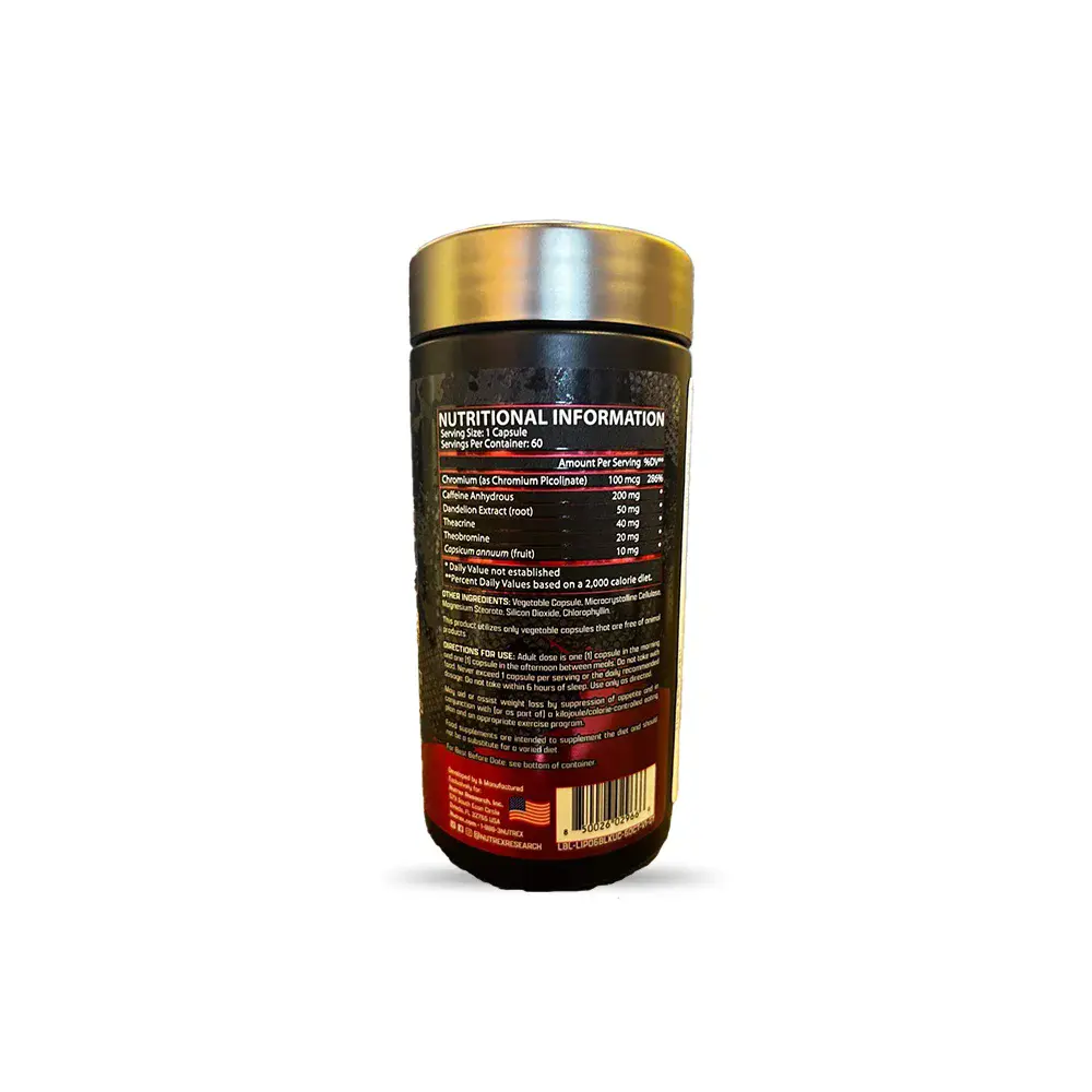 Nutrex Lipo 6 Black Ultra – 60Cap – 60Serv