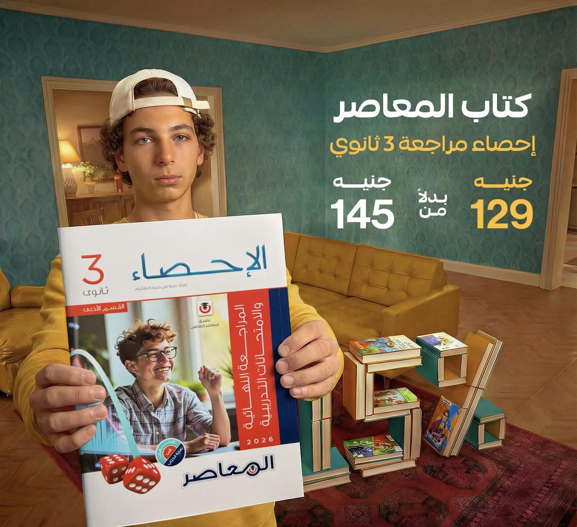 المعاصر الاحصاء المراجعة النهائية الصف الثالث الثانوي 2026