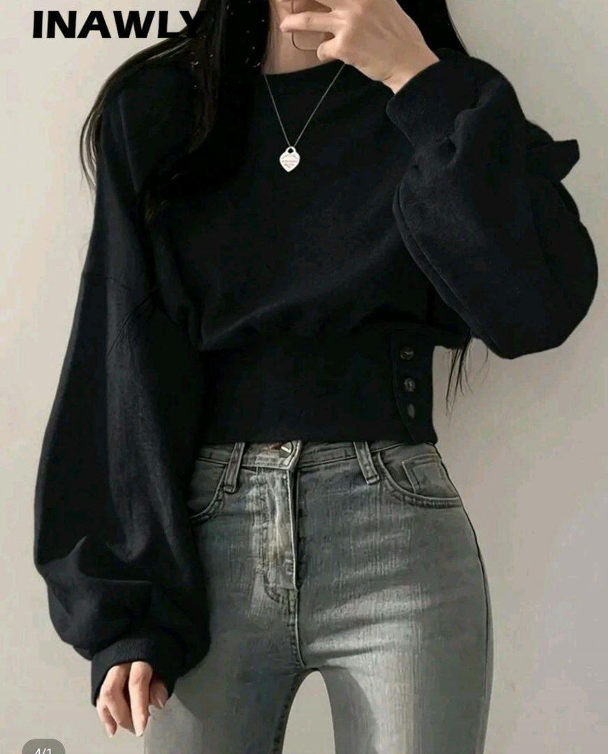 بلوزه هاي وسط قطن مبطن شتوي🎀تلبيس ل 75 كيلو🩷🩷