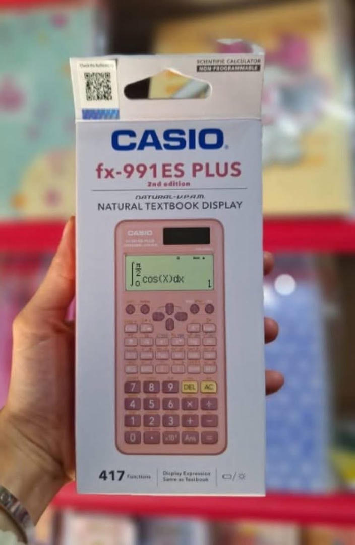 اله حاسبه Casio Fx 991 Ex Plus منشأ تايلاندي - لون روز + ضمان عام كامل