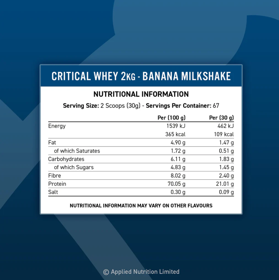 Applied Nutrition Critical Whey Protein 900g