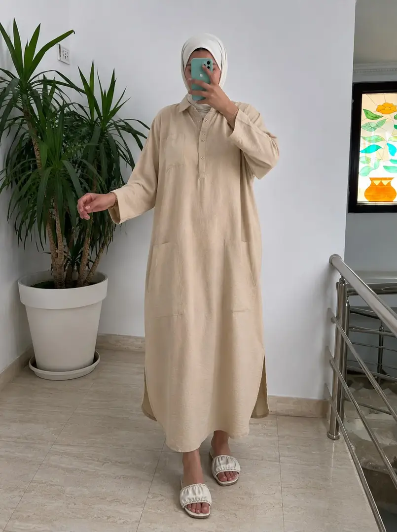 فستان كتان The Essential Linen Dress