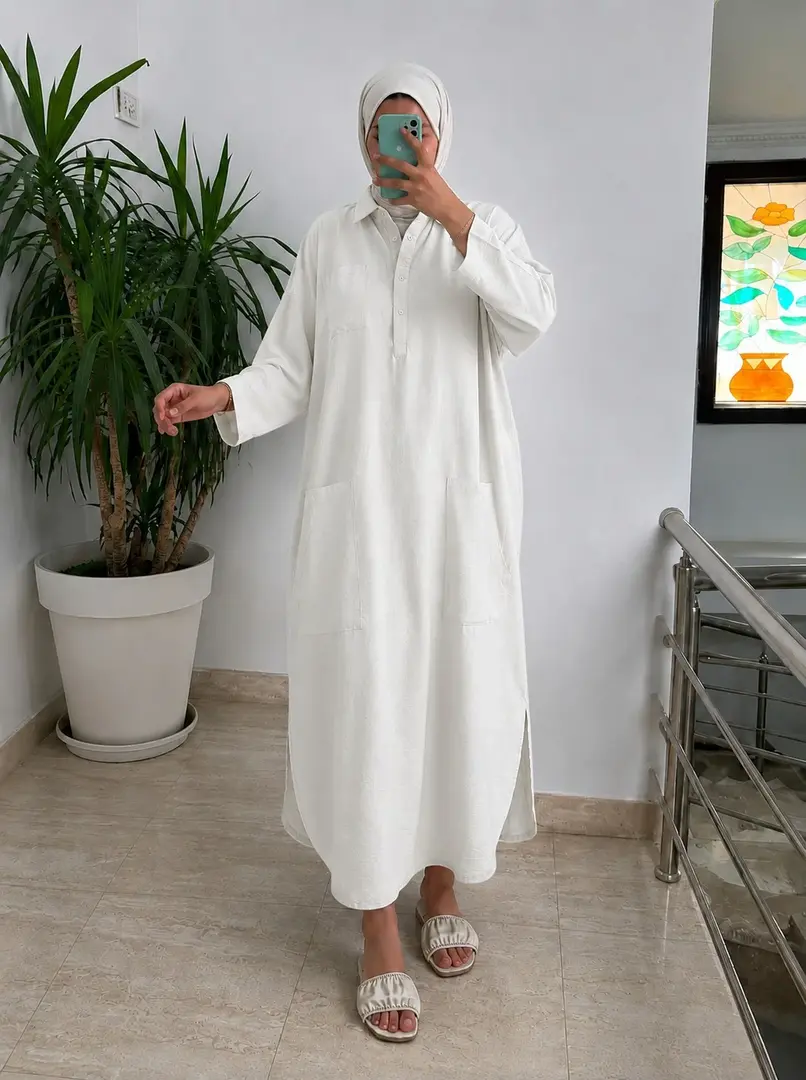 فستان كتان The Essential Linen Dress