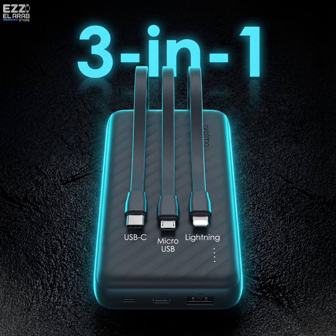 oraimo Slice Link Pro باور بانك 10000mAh – شحن سريع 22.5W