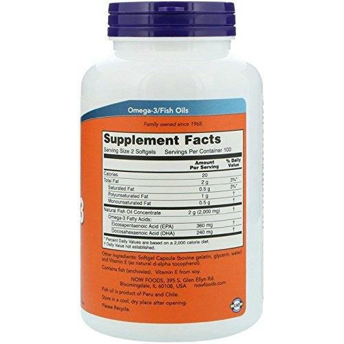 NowFoods - Omega-3 Fish Oil 200Softgels