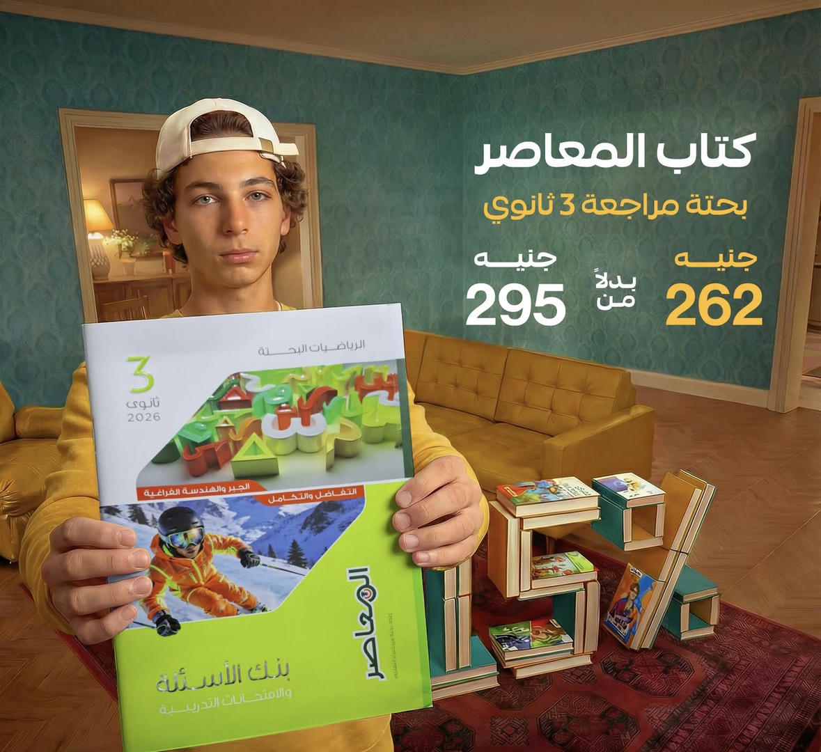 المعاصر رياضة بحتة بنك الاسئلة الصف الثالث الثانوي 2026