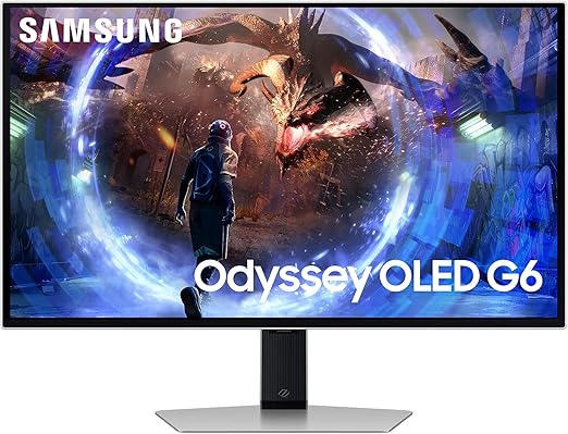 SAMSUNG 27-Inch Odyssey Gaming Monitor OLED G6, 2K QHD