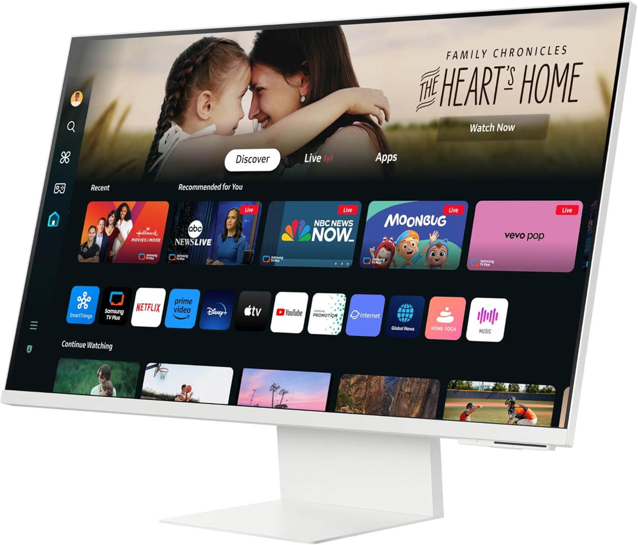 Samsung M80D Smart Monitor, 32 Inch, 4K AI Upscaling