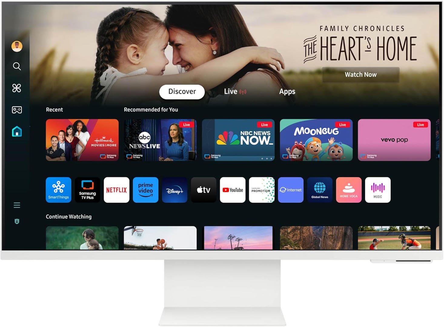 Samsung M80D Smart Monitor, 32 Inch, 4K AI Upscaling