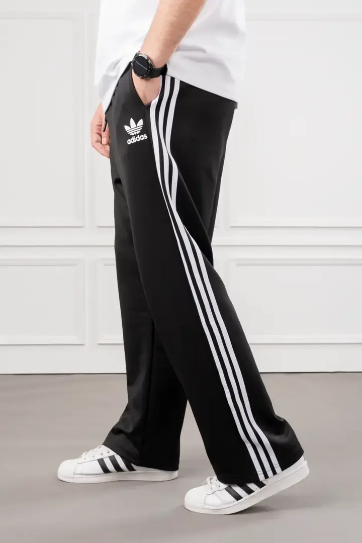 بنطلون غطس مستورد Adidas 3 Line وايد ليج