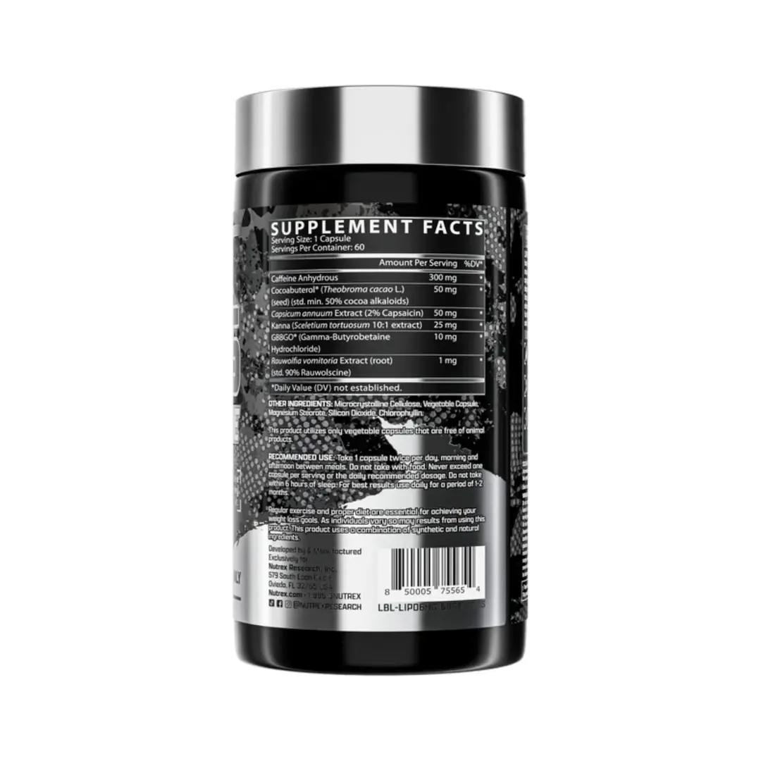 Nutrex Lipo 6 Hardcore – 60Cap – 60Serv