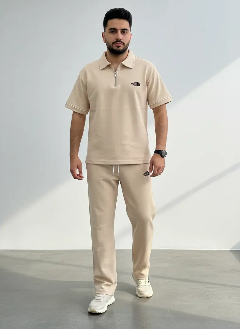 ترنج صيفي North Face رجالي نص سوستة