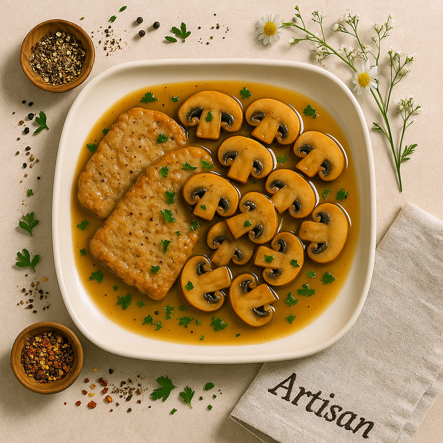 بيكاتا بالشامبنيون  Piccata with Champignon