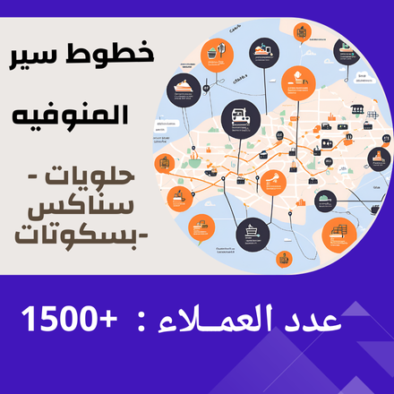 خطوط سير المنوفيه ( حلويات - سناكس